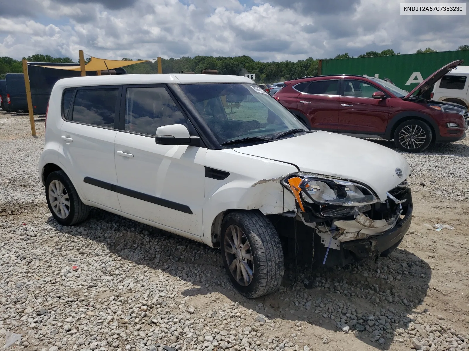 2012 Kia Soul + VIN: KNDJT2A67C7353230 Lot: 60540574