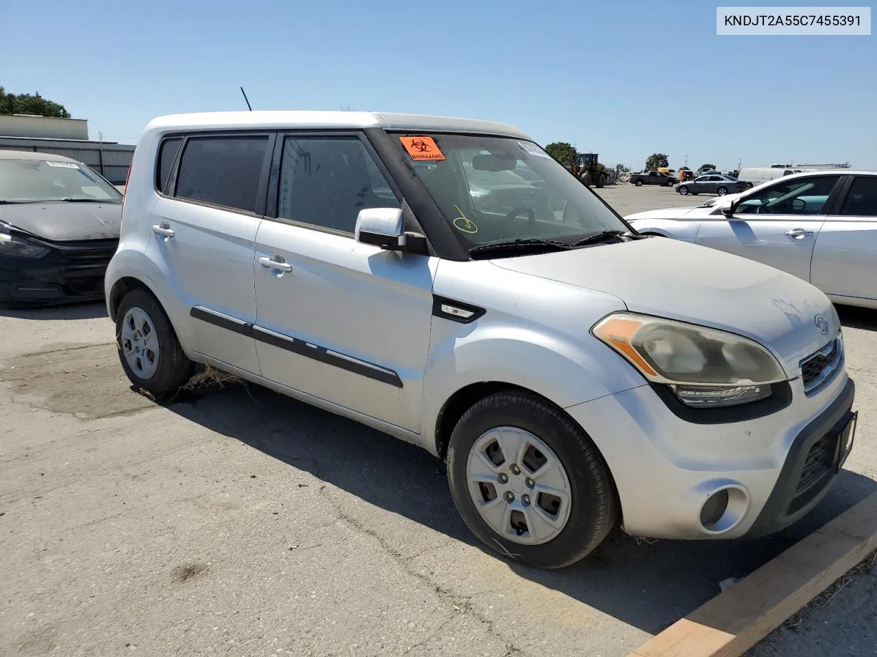 2012 Kia Soul VIN: KNDJT2A55C7455391 Lot: 60762504