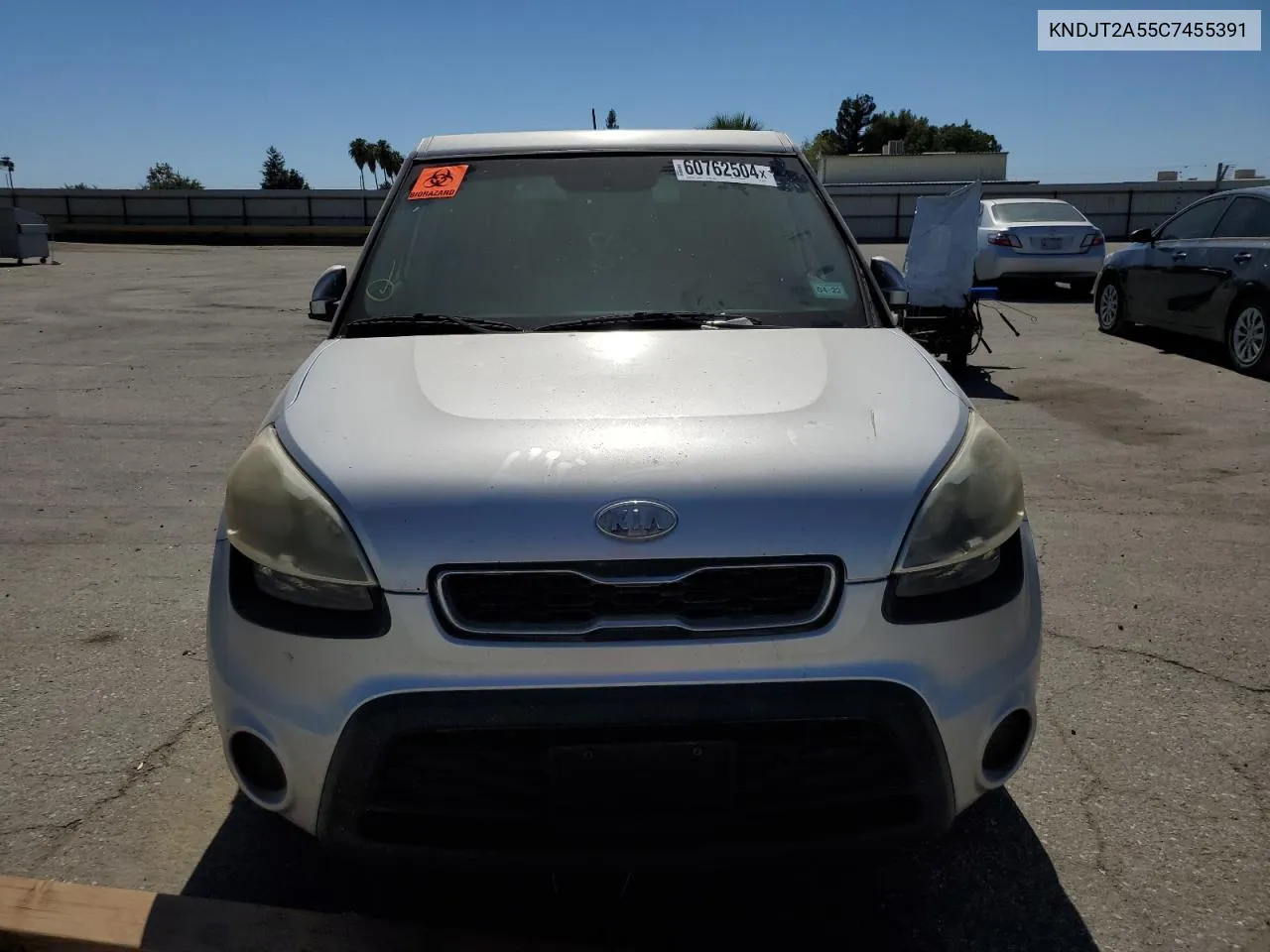 2012 Kia Soul VIN: KNDJT2A55C7455391 Lot: 60762504