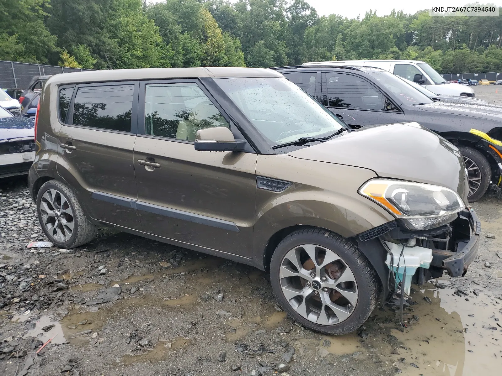 2012 Kia Soul + VIN: KNDJT2A67C7394540 Lot: 61019444