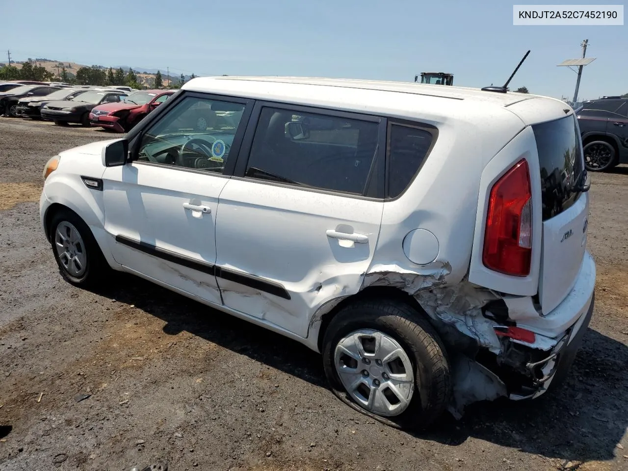 2012 Kia Soul VIN: KNDJT2A52C7452190 Lot: 61264554