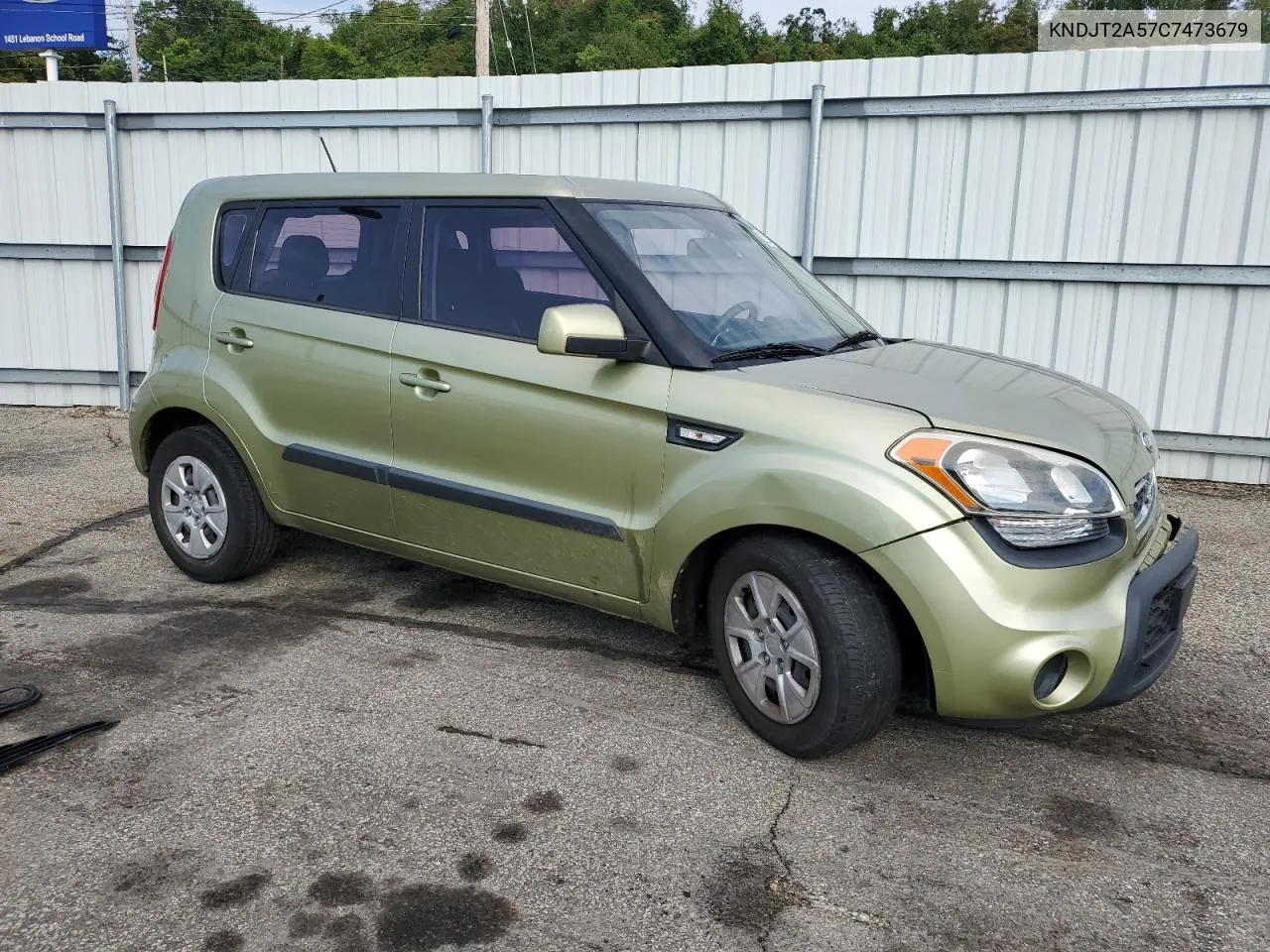 2012 Kia Soul VIN: KNDJT2A57C7473679 Lot: 62671054