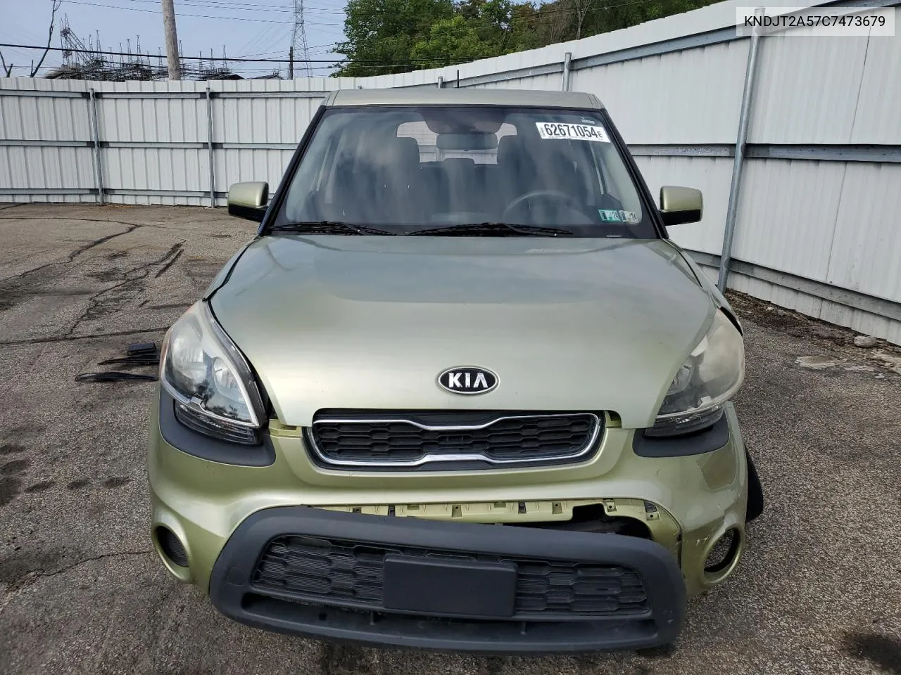 2012 Kia Soul VIN: KNDJT2A57C7473679 Lot: 62671054