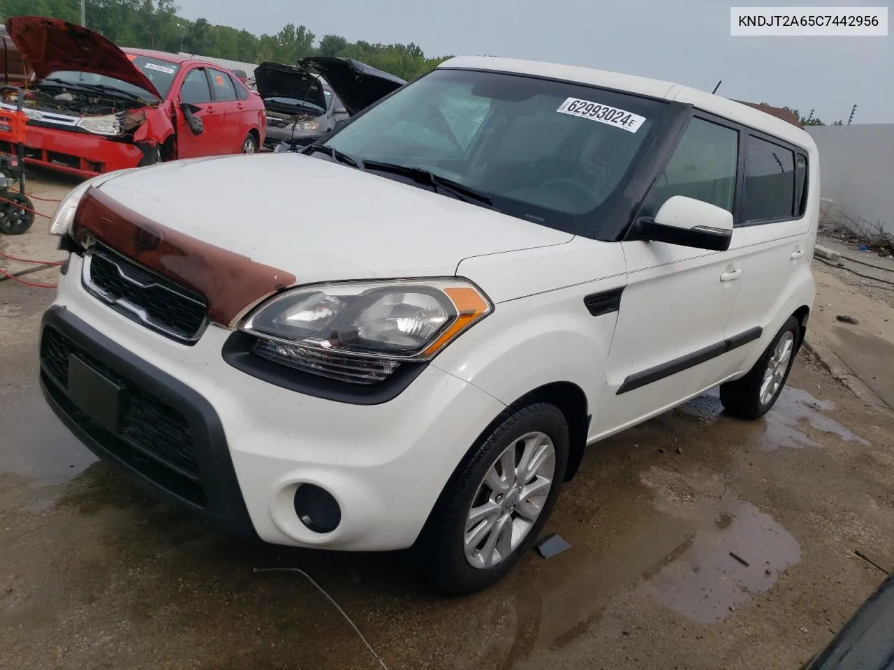 2012 Kia Soul + VIN: KNDJT2A65C7442956 Lot: 62993024