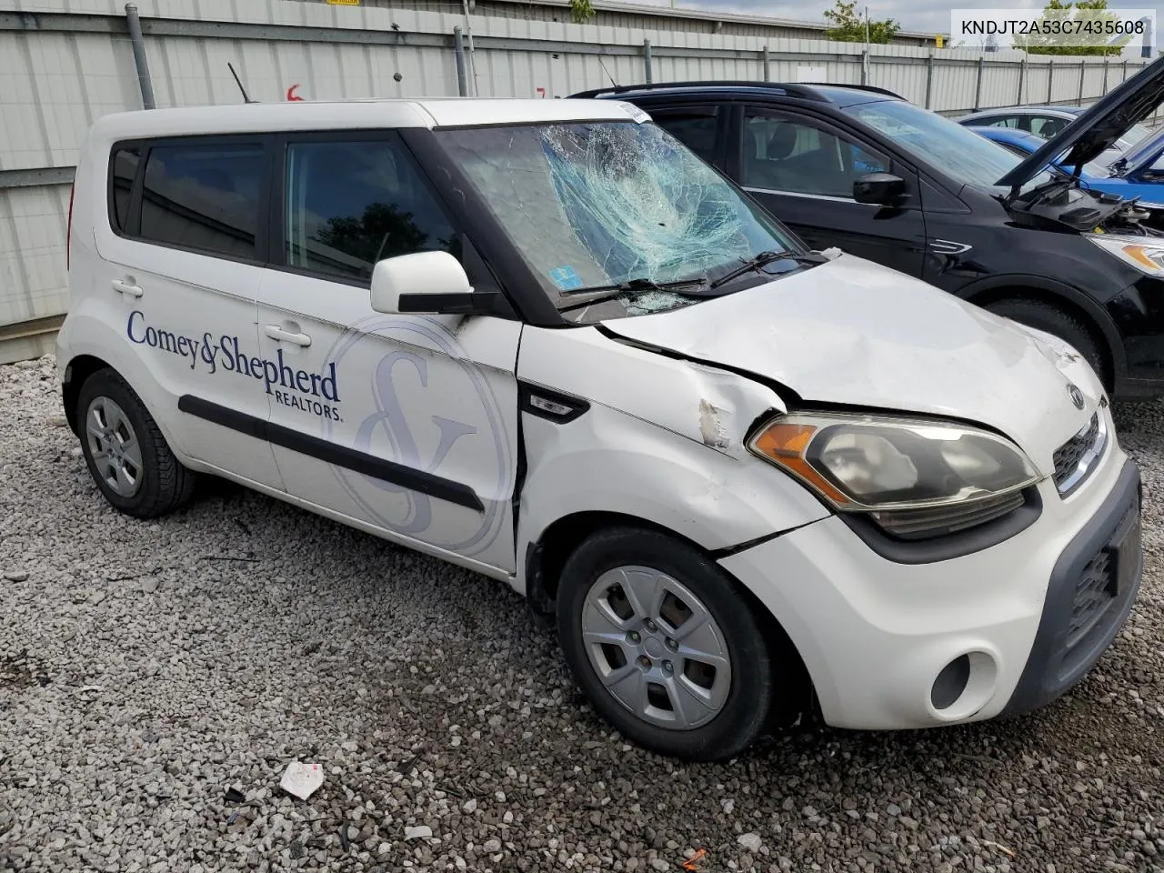 2012 Kia Soul VIN: KNDJT2A53C7435608 Lot: 63262354