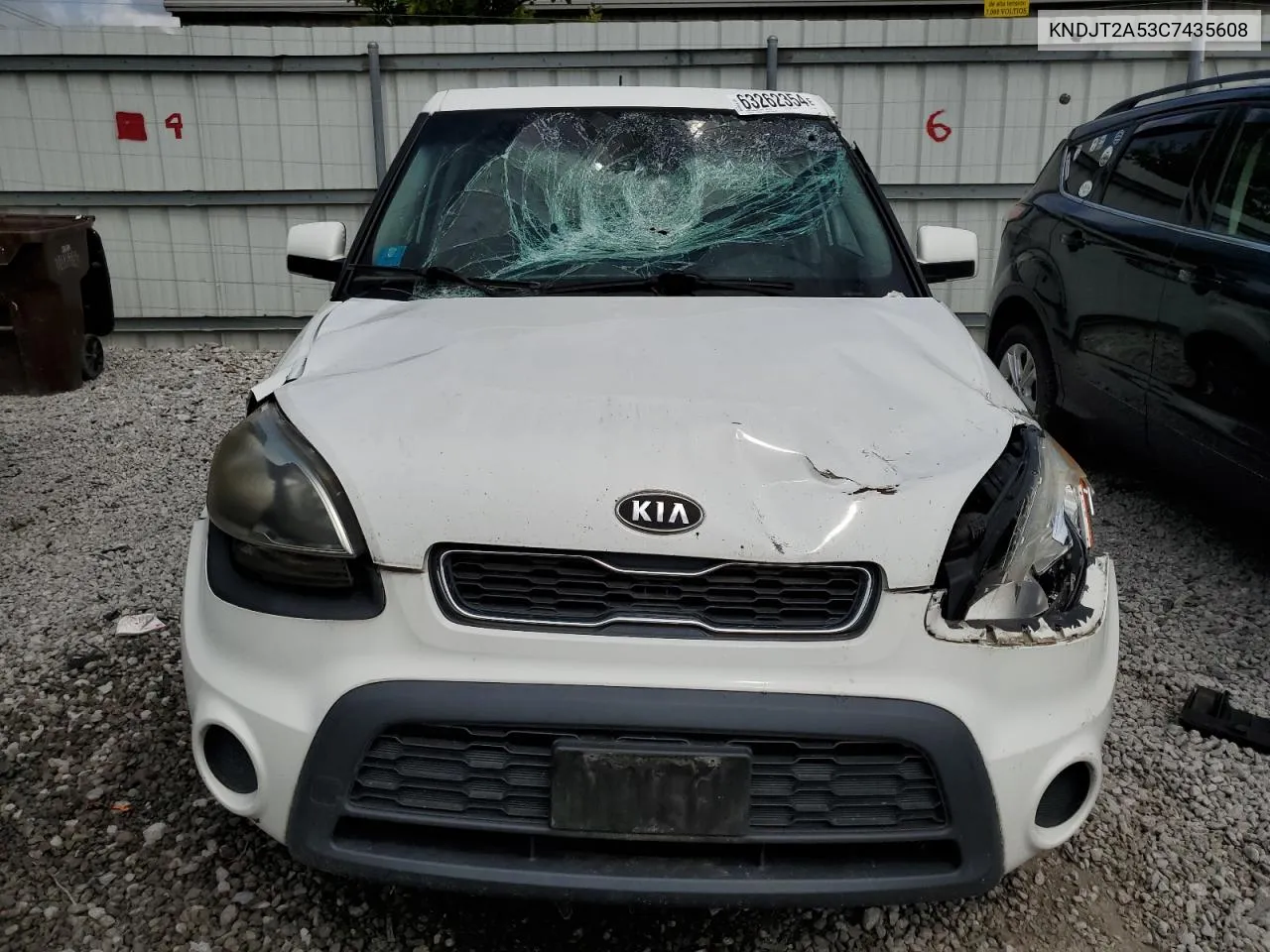 2012 Kia Soul VIN: KNDJT2A53C7435608 Lot: 63262354