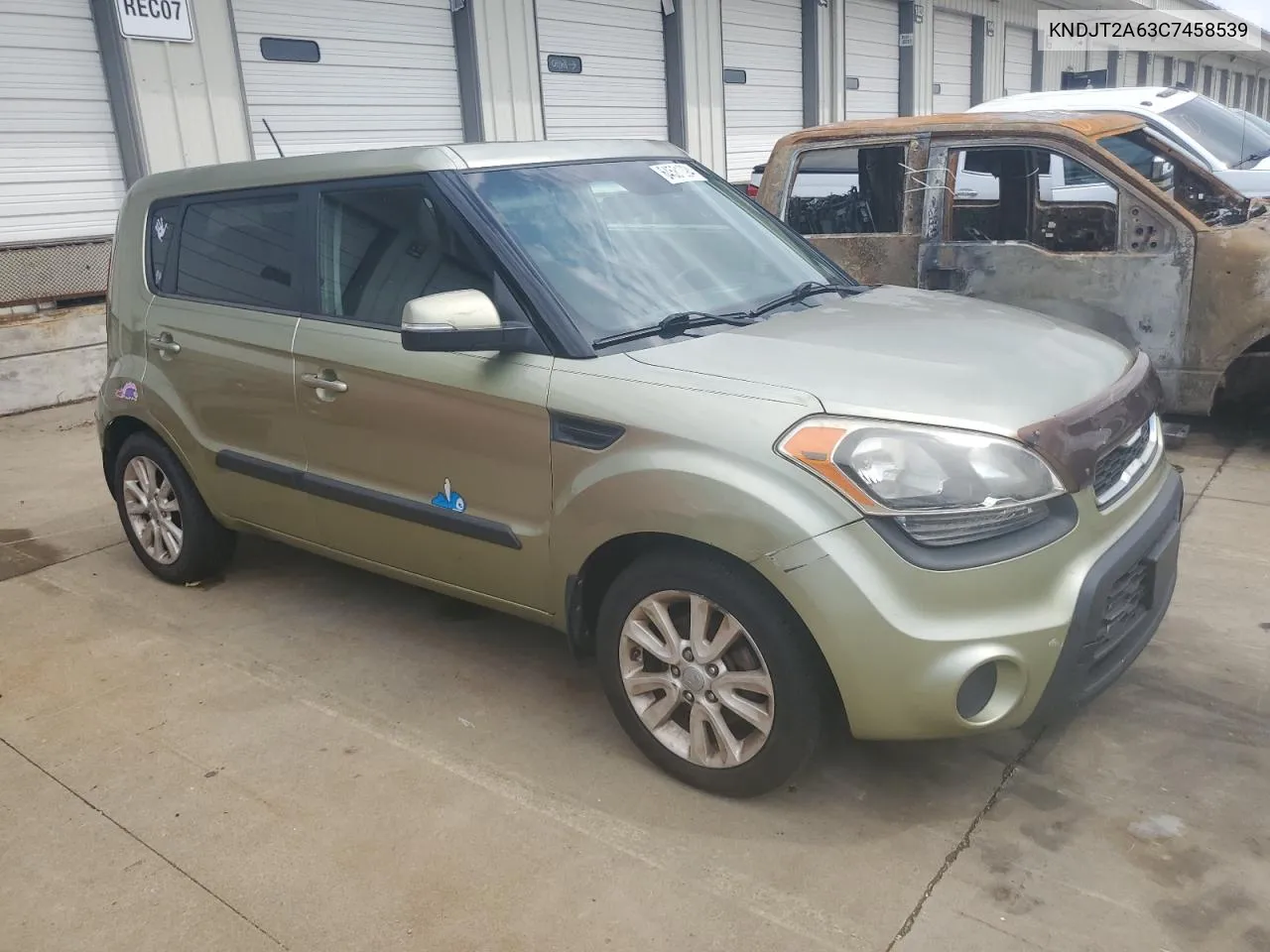 2012 Kia Soul + VIN: KNDJT2A63C7458539 Lot: 64581094