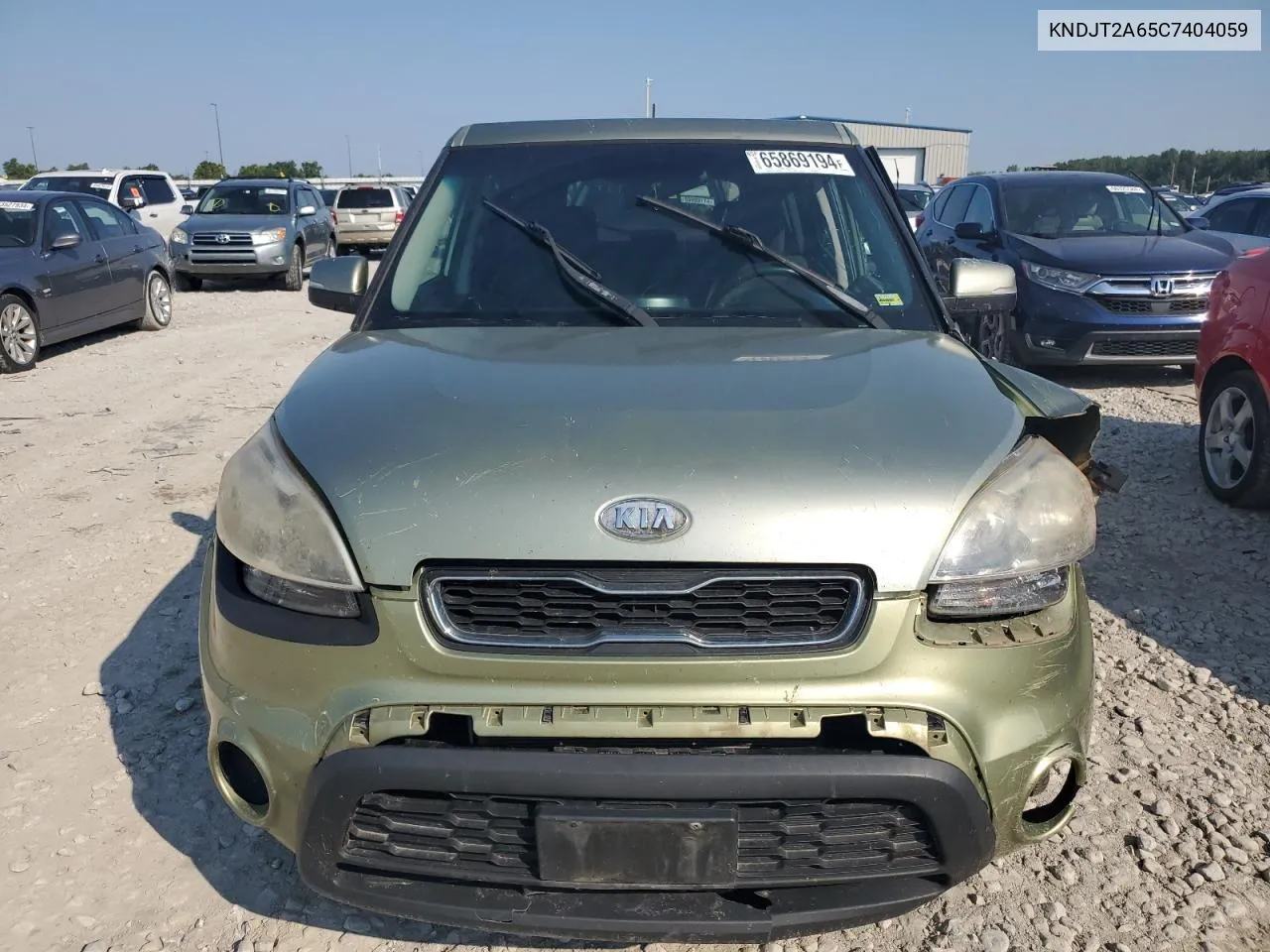 2012 Kia Soul + VIN: KNDJT2A65C7404059 Lot: 65869194