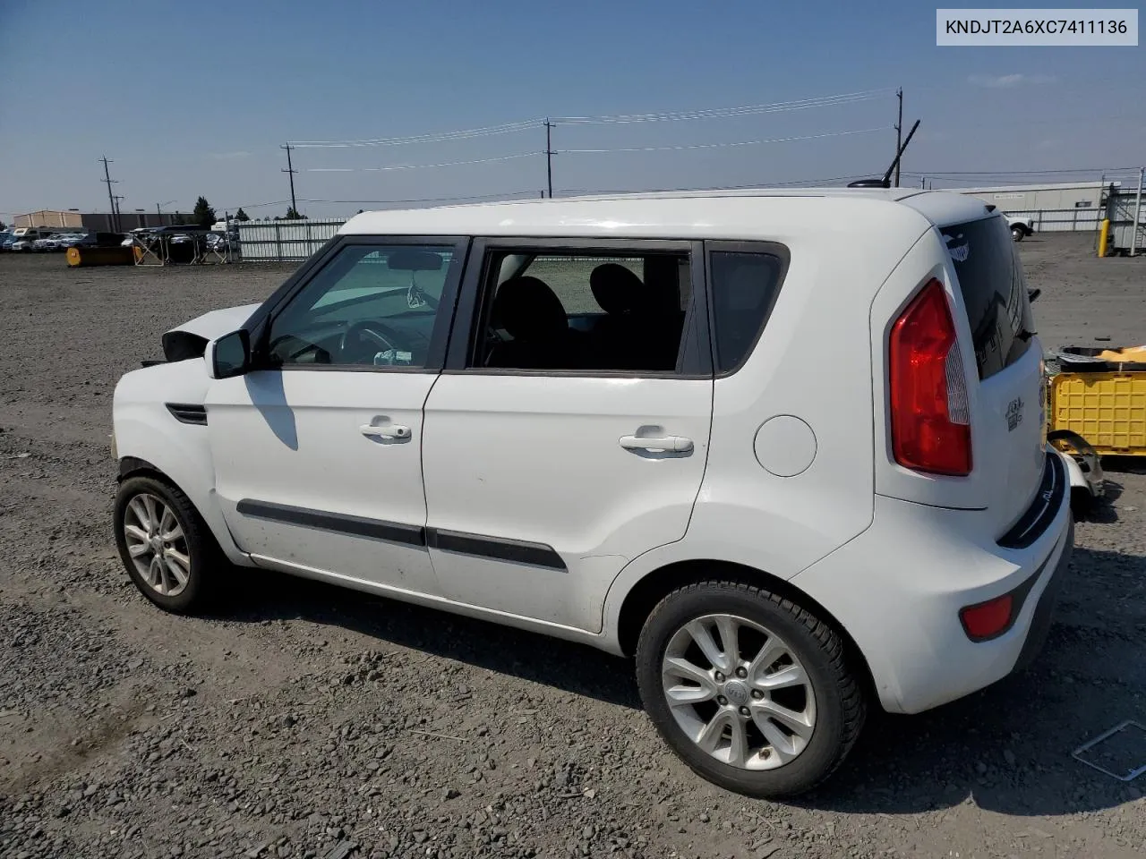 2012 Kia Soul + VIN: KNDJT2A6XC7411136 Lot: 66512744