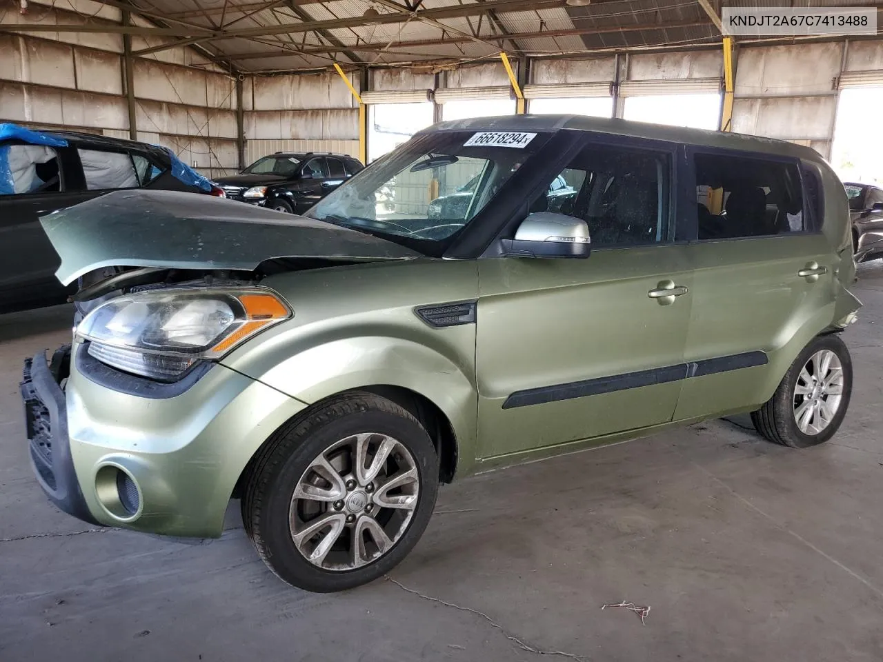 2012 Kia Soul + VIN: KNDJT2A67C7413488 Lot: 66618294