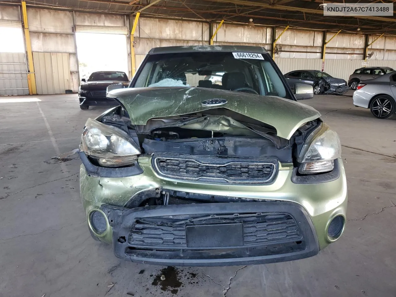 2012 Kia Soul + VIN: KNDJT2A67C7413488 Lot: 66618294