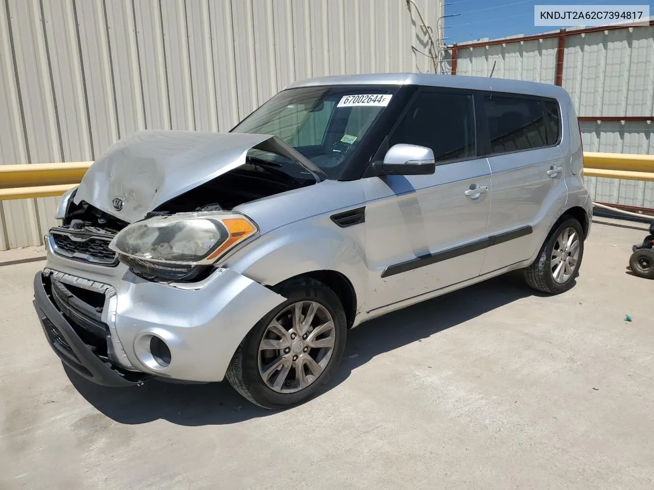 2012 Kia Soul + VIN: KNDJT2A62C7394817 Lot: 67002644