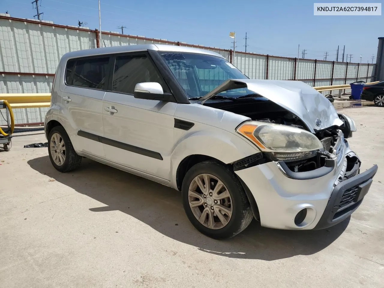 2012 Kia Soul + VIN: KNDJT2A62C7394817 Lot: 67002644