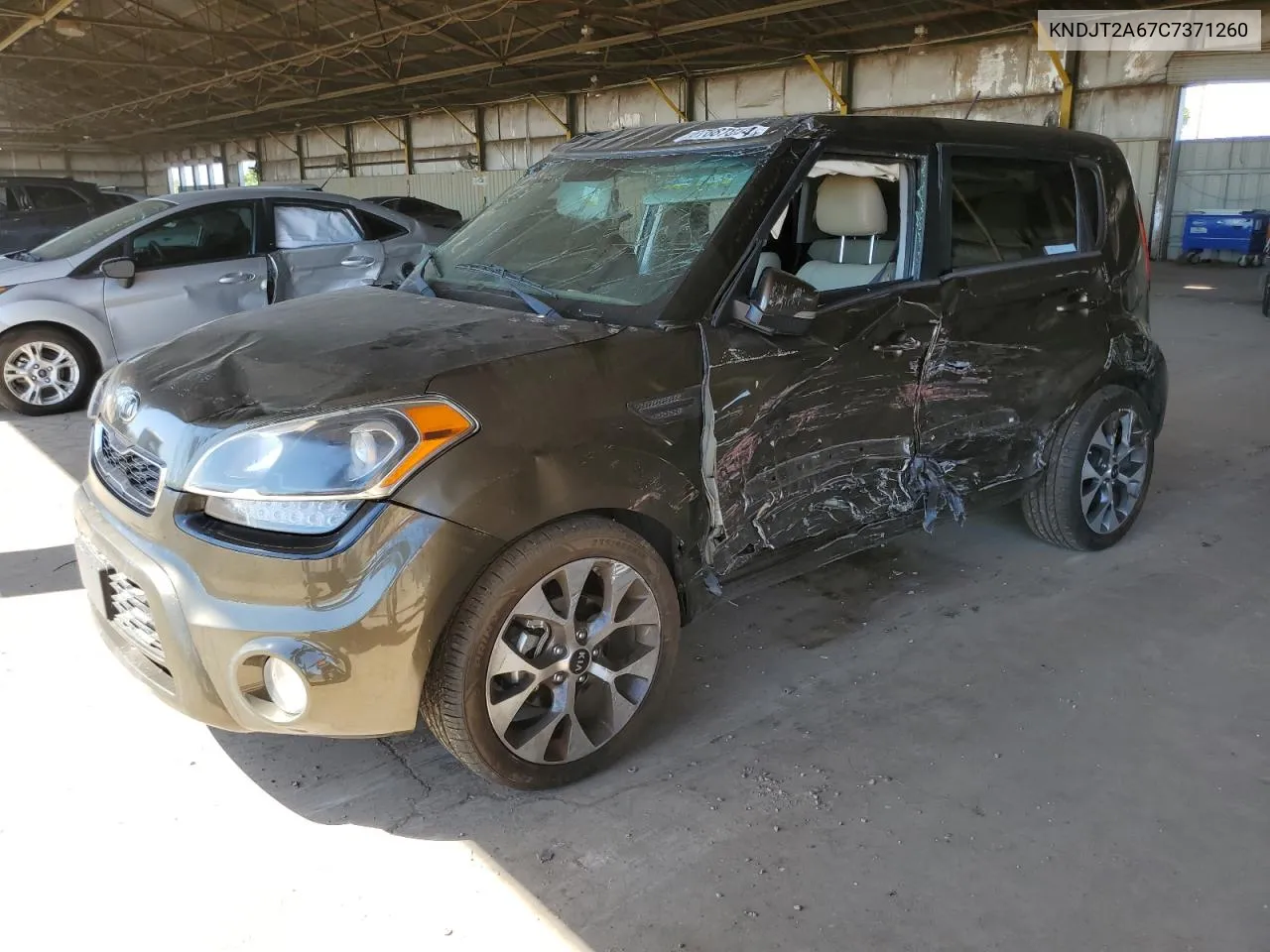 2012 Kia Soul + VIN: KNDJT2A67C7371260 Lot: 67687024