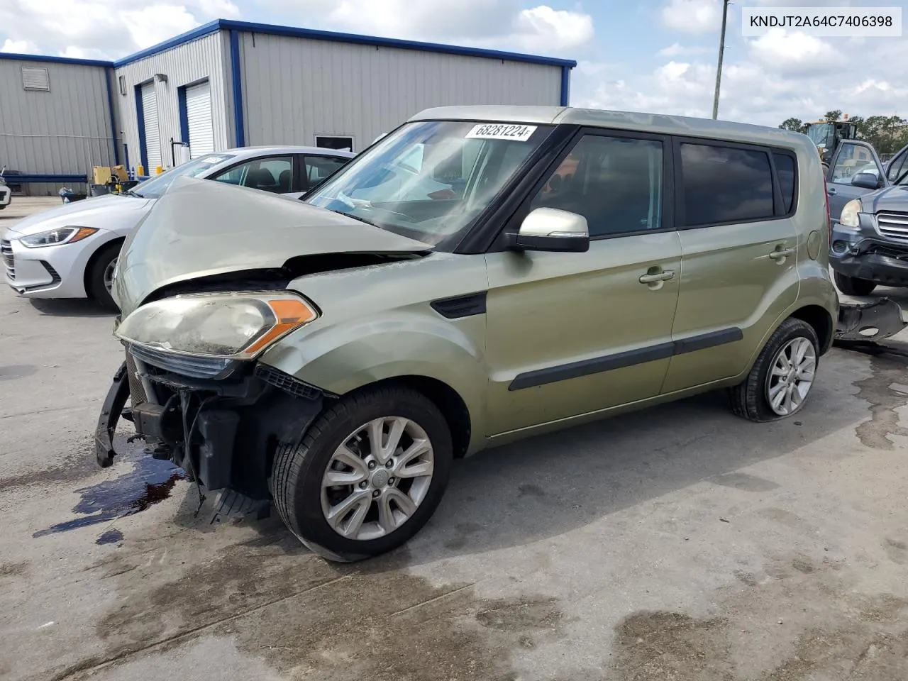 2012 Kia Soul + VIN: KNDJT2A64C7406398 Lot: 68281224