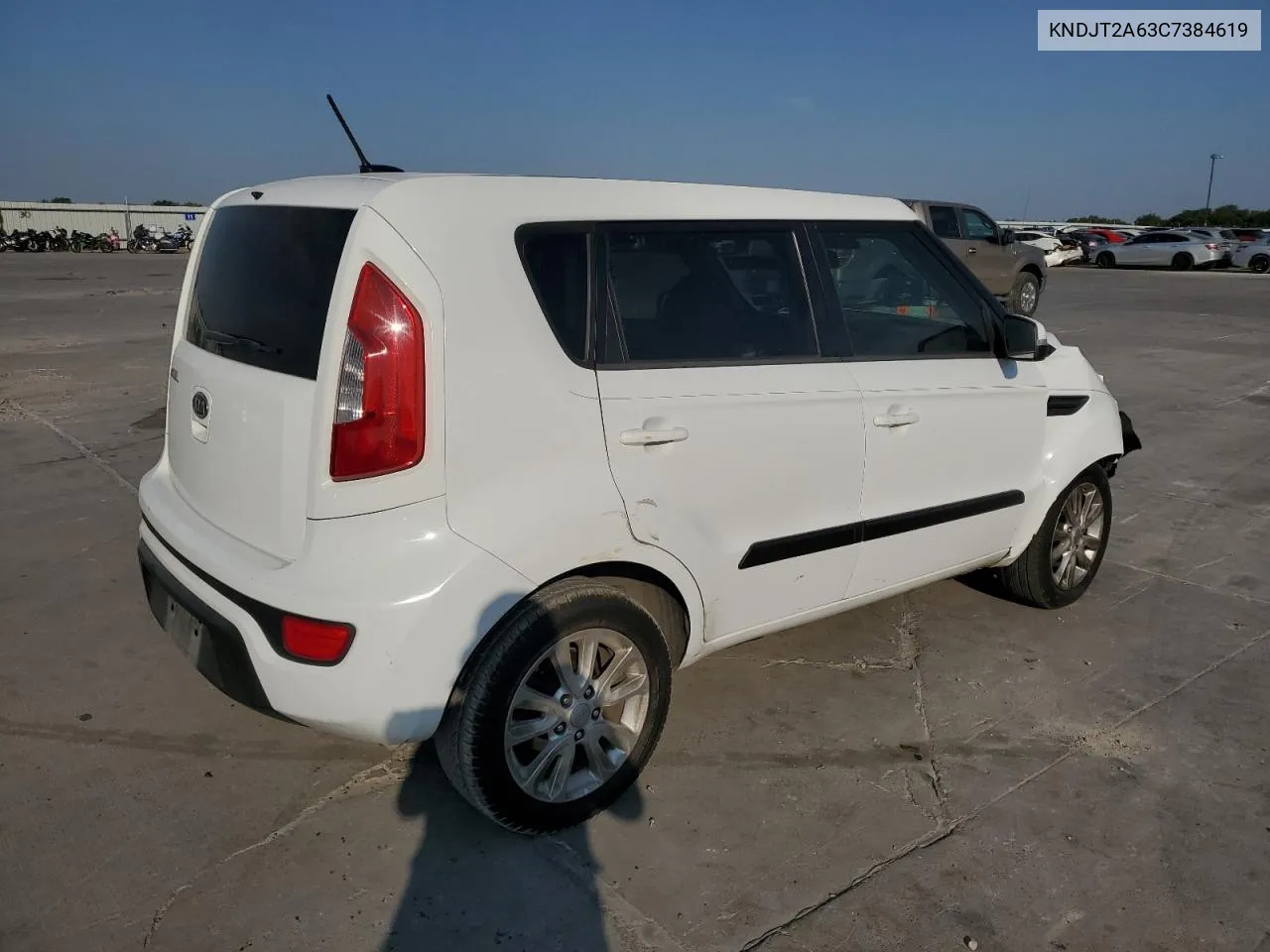 2012 Kia Soul + VIN: KNDJT2A63C7384619 Lot: 68636554