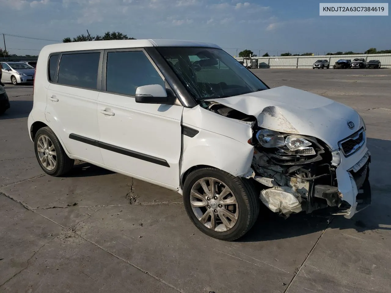 2012 Kia Soul + VIN: KNDJT2A63C7384619 Lot: 68636554