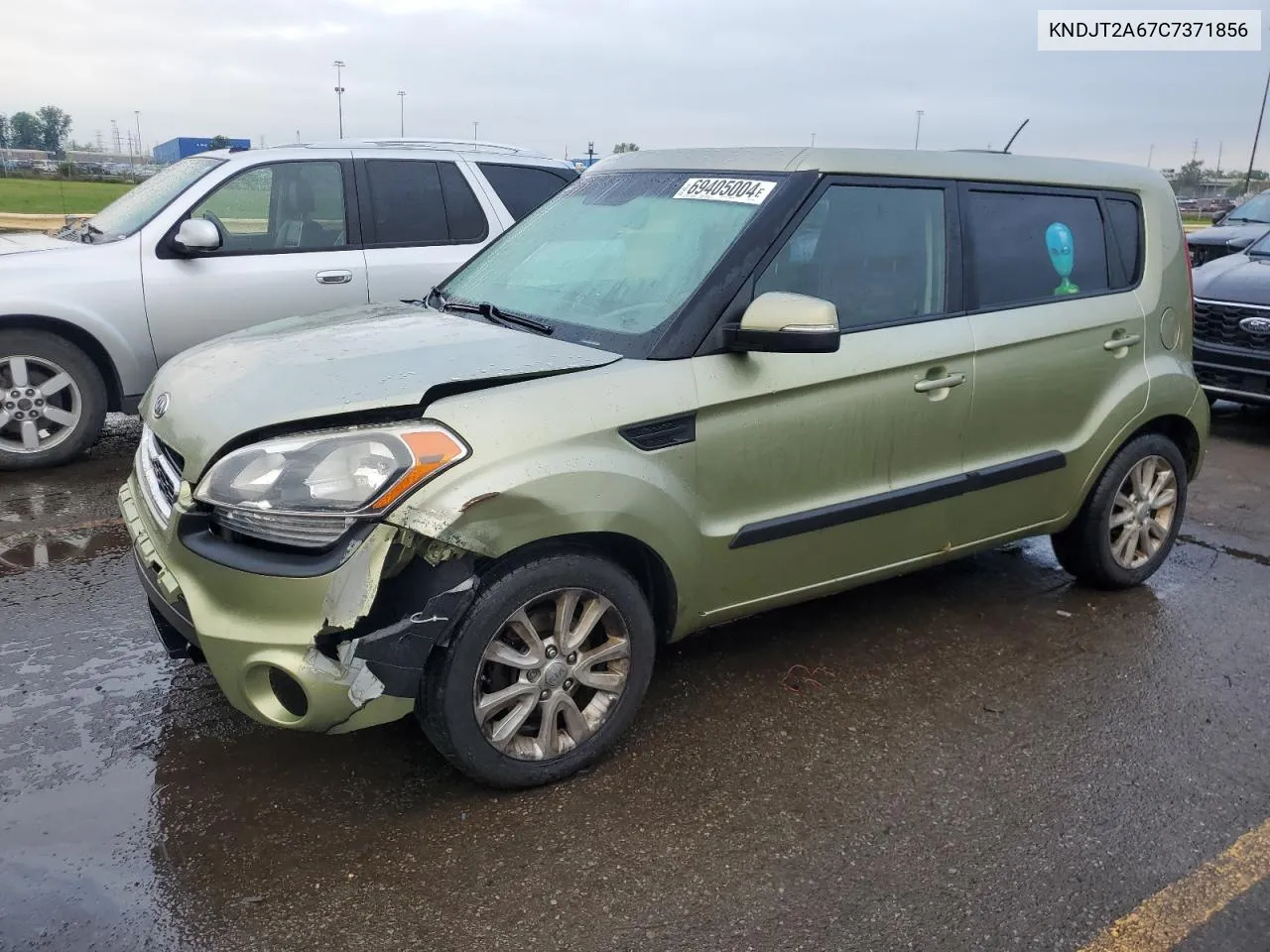 2012 Kia Soul + VIN: KNDJT2A67C7371856 Lot: 69405004