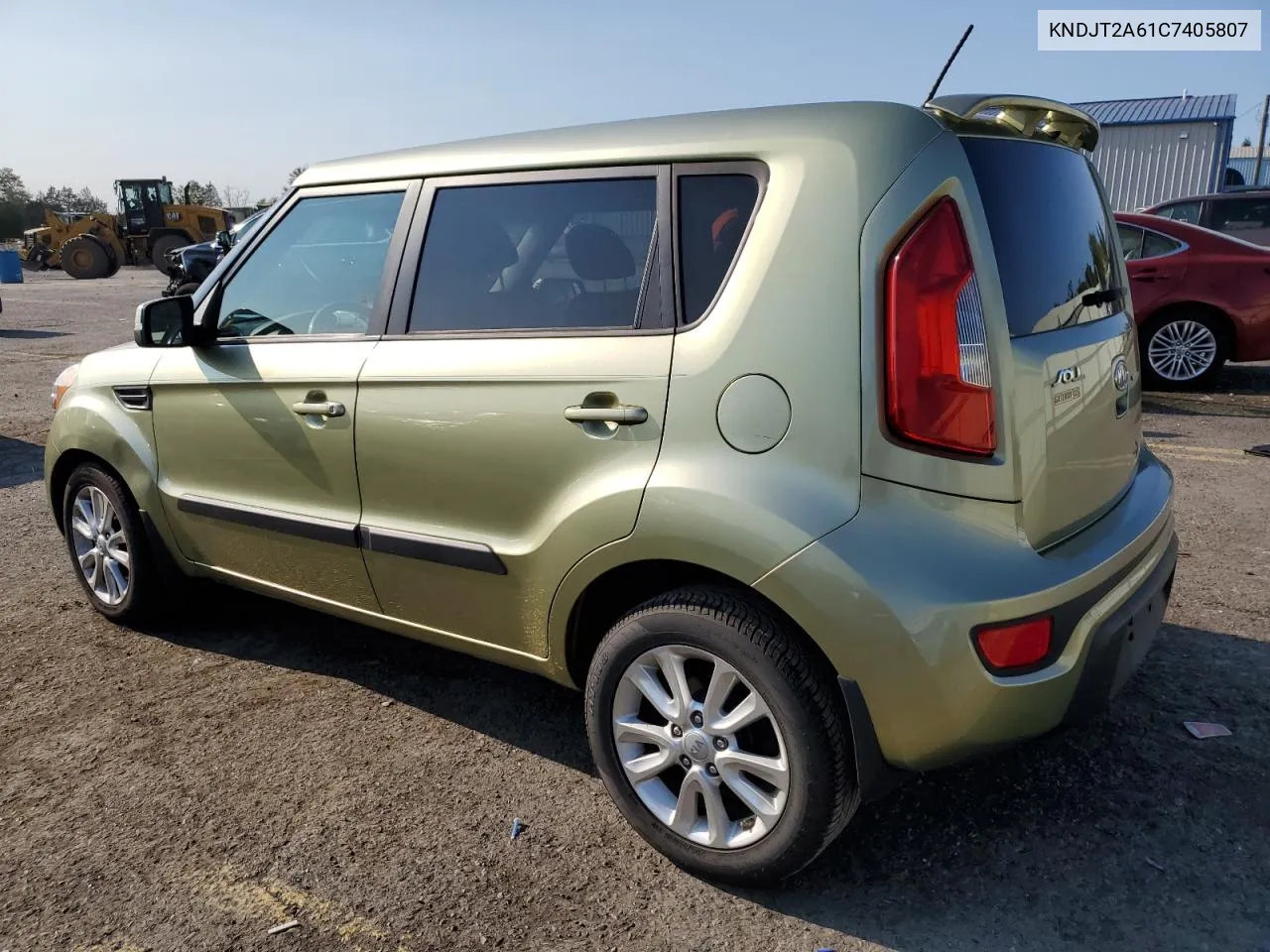 2012 Kia Soul + VIN: KNDJT2A61C7405807 Lot: 69938734