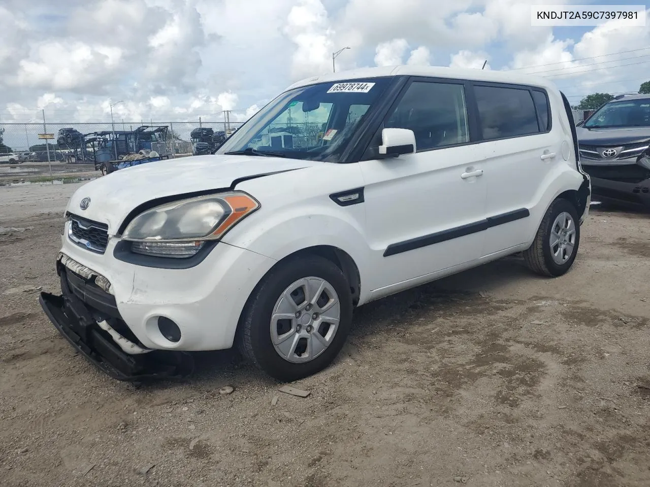 2012 Kia Soul VIN: KNDJT2A59C7397981 Lot: 69978744