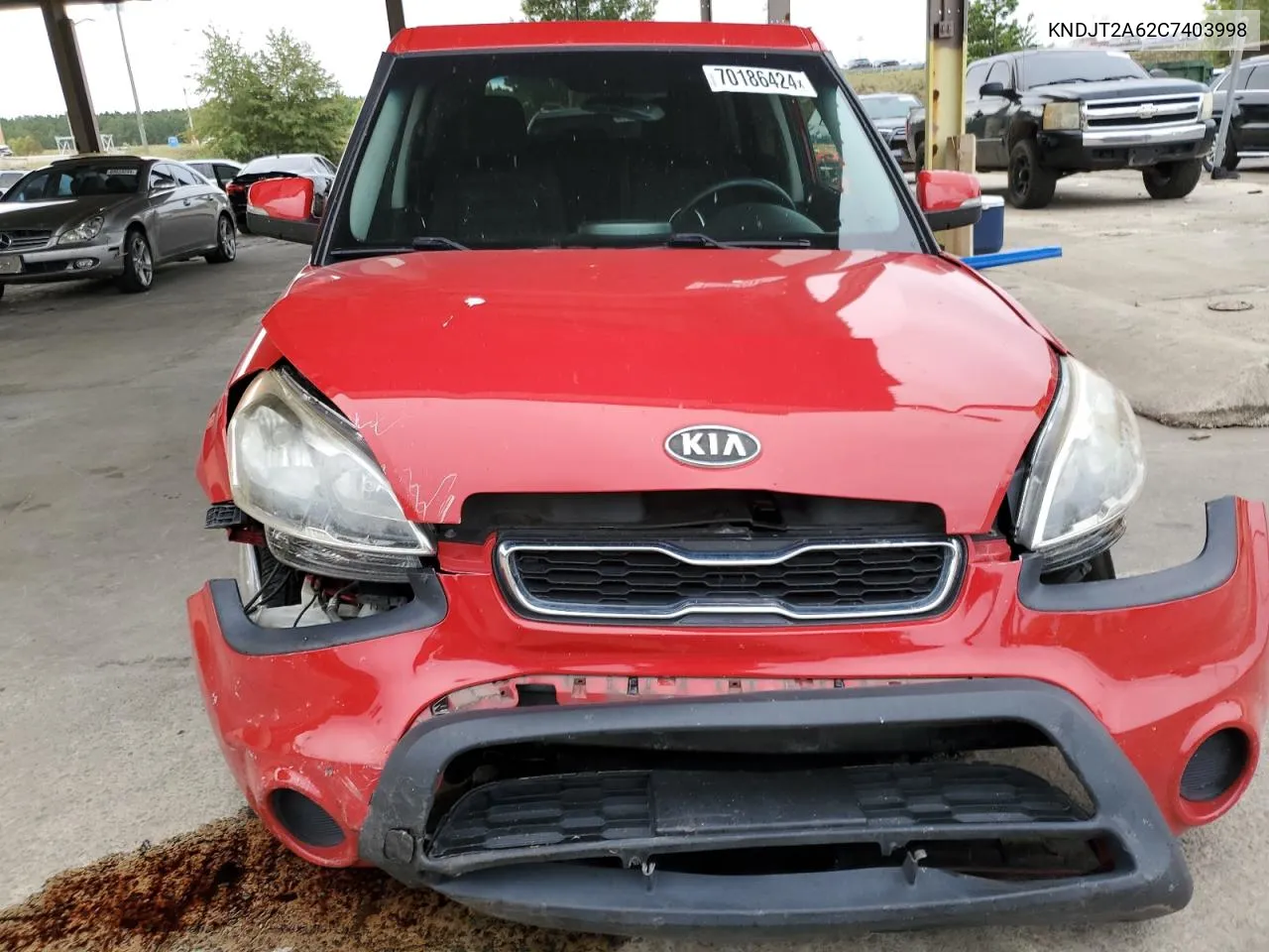 2012 Kia Soul + VIN: KNDJT2A62C7403998 Lot: 70186424