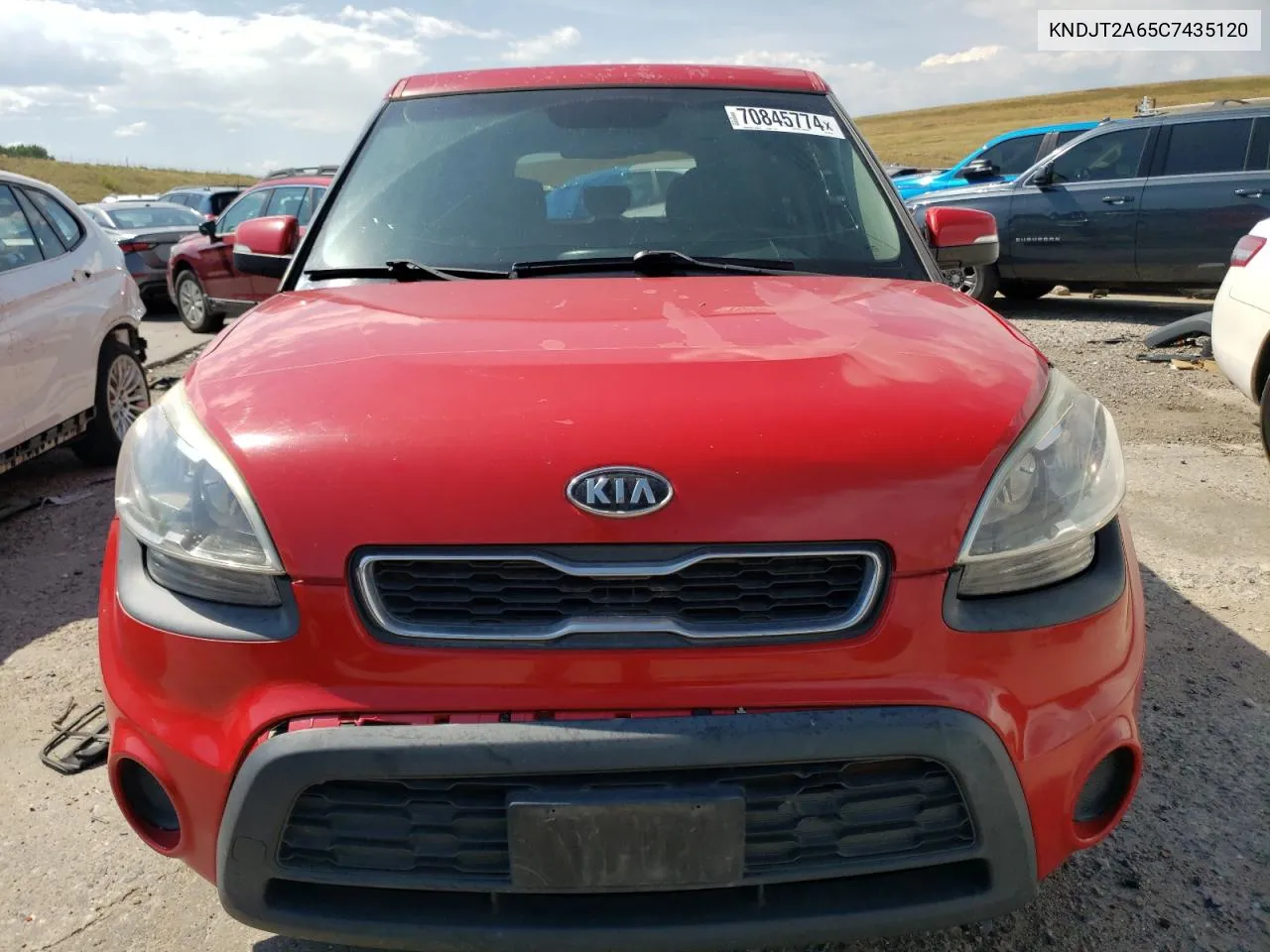 2012 Kia Soul + VIN: KNDJT2A65C7435120 Lot: 70845774