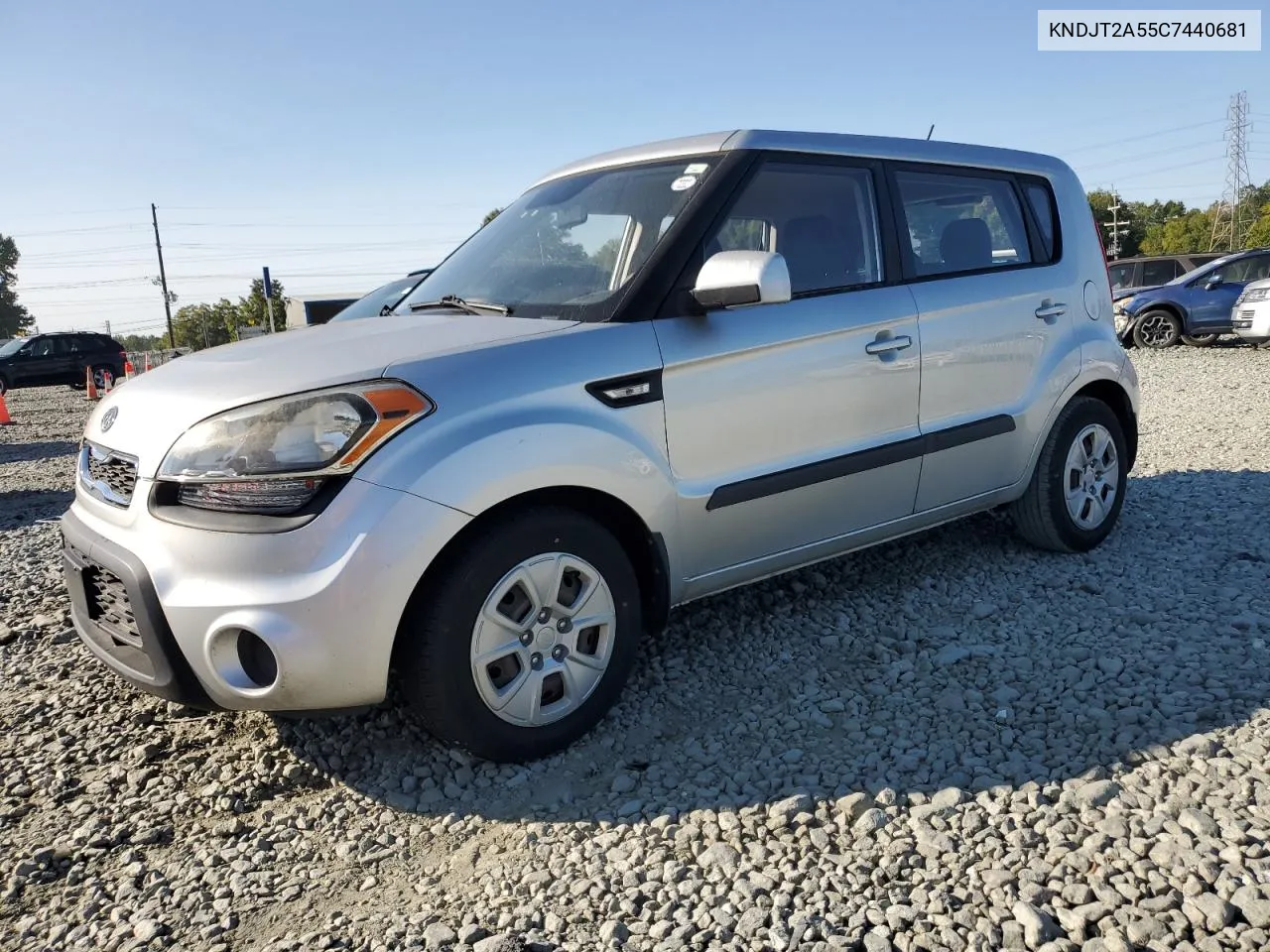 2012 Kia Soul VIN: KNDJT2A55C7440681 Lot: 70927134