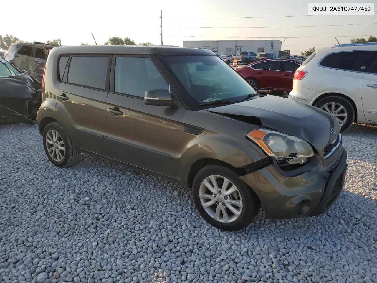 2012 Kia Soul + VIN: KNDJT2A61C7477459 Lot: 71389834