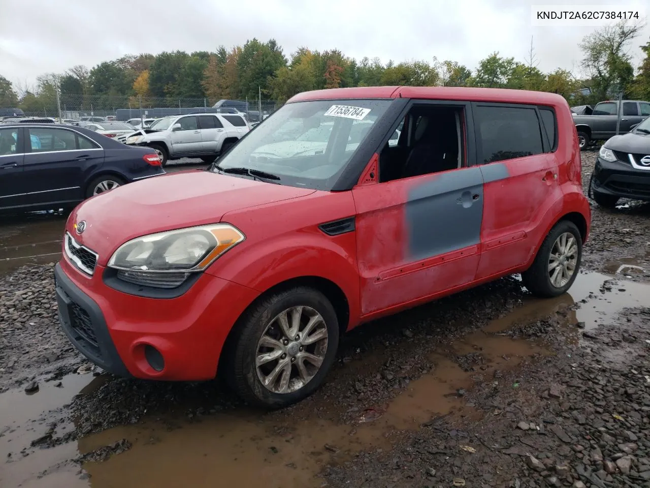 2012 Kia Soul + VIN: KNDJT2A62C7384174 Lot: 71536784