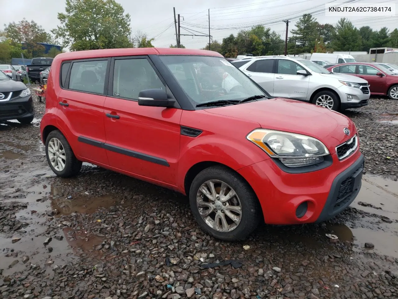 2012 Kia Soul + VIN: KNDJT2A62C7384174 Lot: 71536784