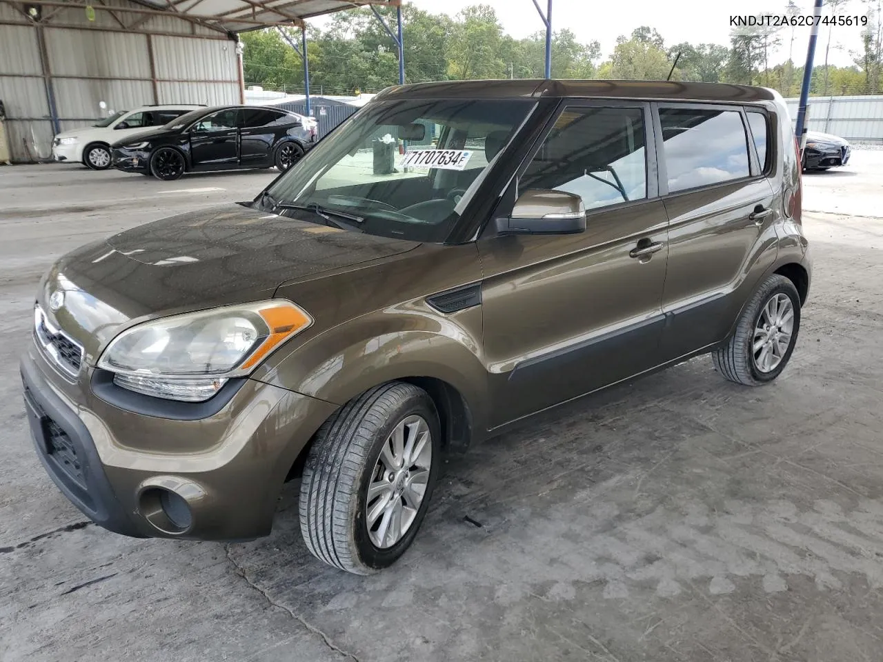 2012 Kia Soul + VIN: KNDJT2A62C7445619 Lot: 71707634