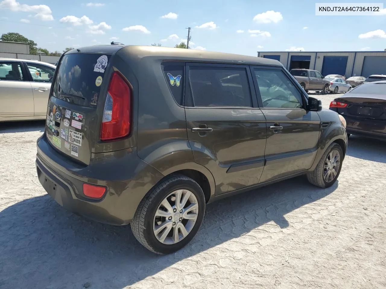 2012 Kia Soul + VIN: KNDJT2A64C7364122 Lot: 71946654