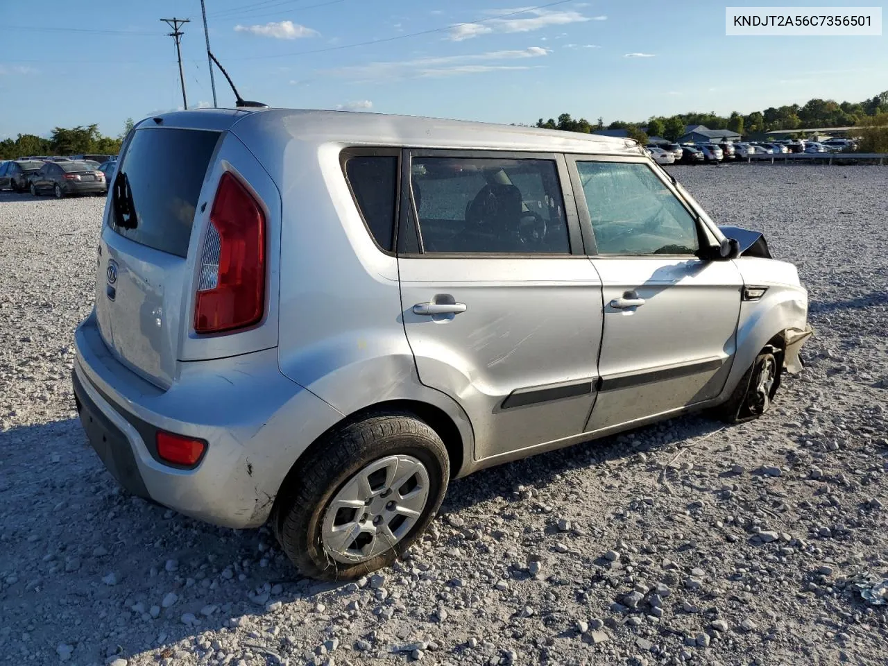 2012 Kia Soul VIN: KNDJT2A56C7356501 Lot: 72281594