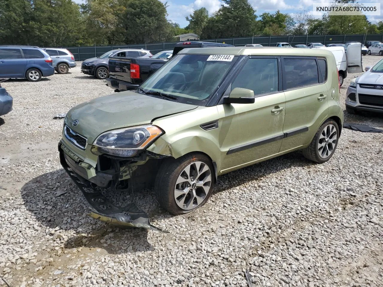 2012 Kia Soul + VIN: KNDJT2A68C7370005 Lot: 72391144