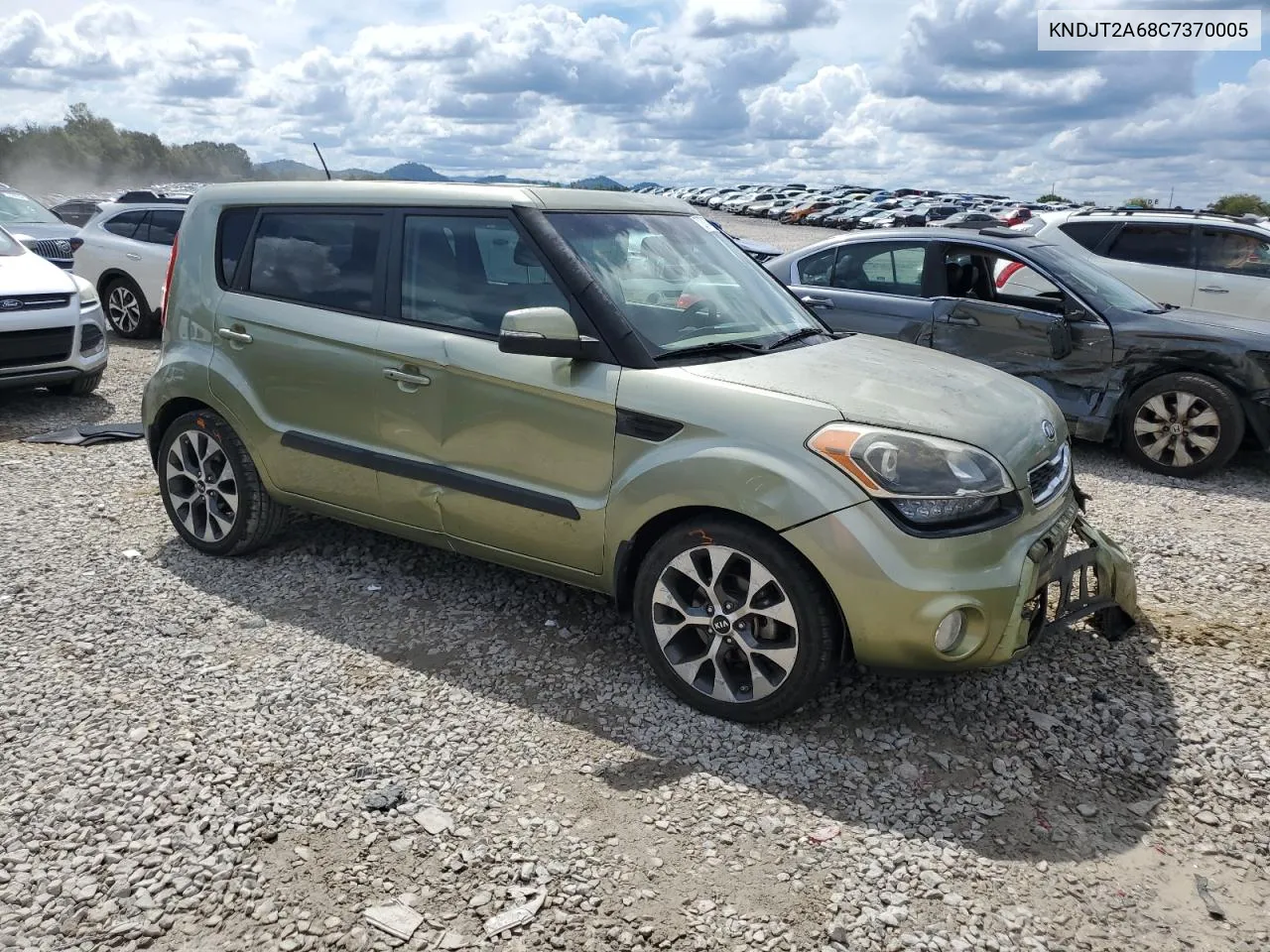 2012 Kia Soul + VIN: KNDJT2A68C7370005 Lot: 72391144