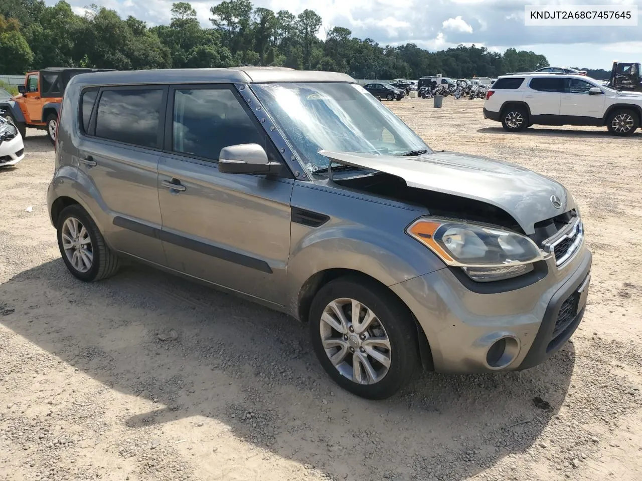 2012 Kia Soul + VIN: KNDJT2A68C7457645 Lot: 72447674