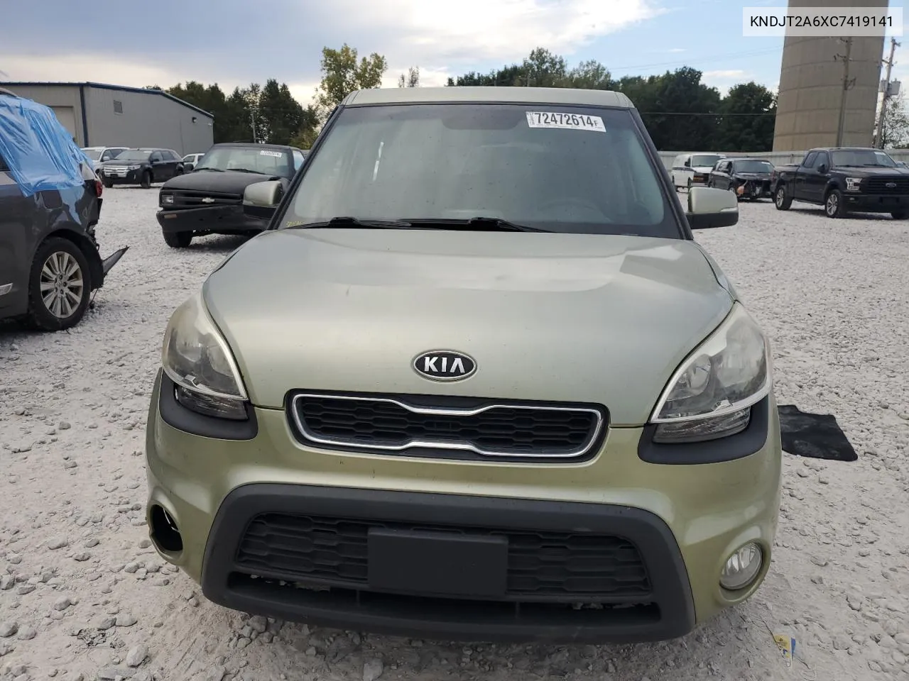 2012 Kia Soul + VIN: KNDJT2A6XC7419141 Lot: 72472614