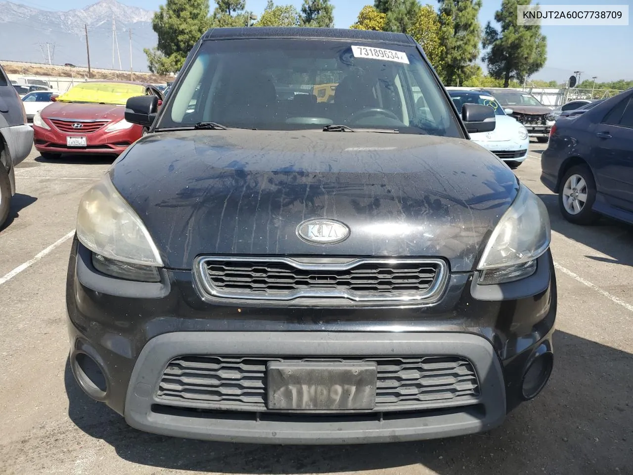 2012 Kia Soul + VIN: KNDJT2A60C7738709 Lot: 73189634