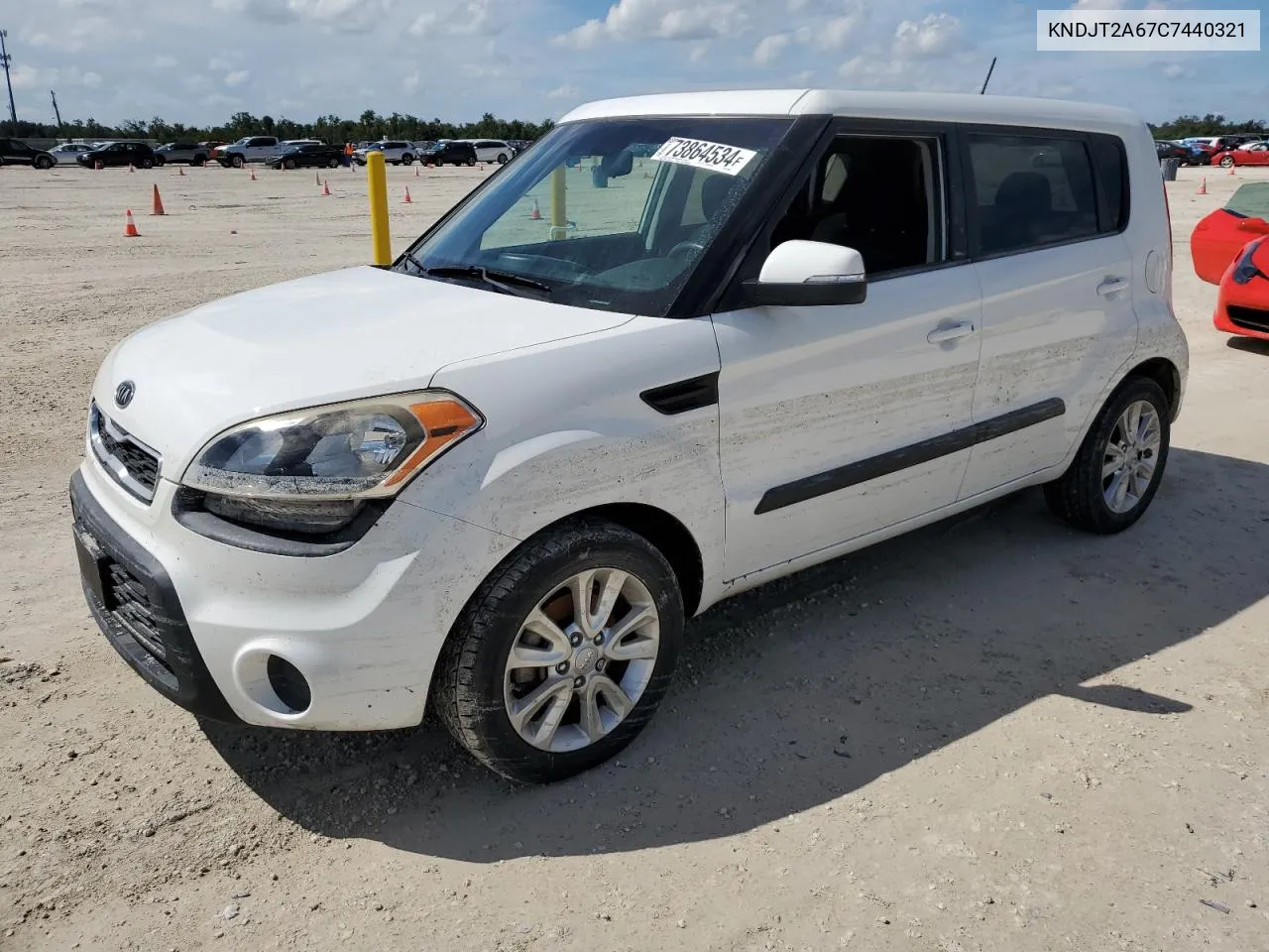 2012 Kia Soul + VIN: KNDJT2A67C7440321 Lot: 73864534