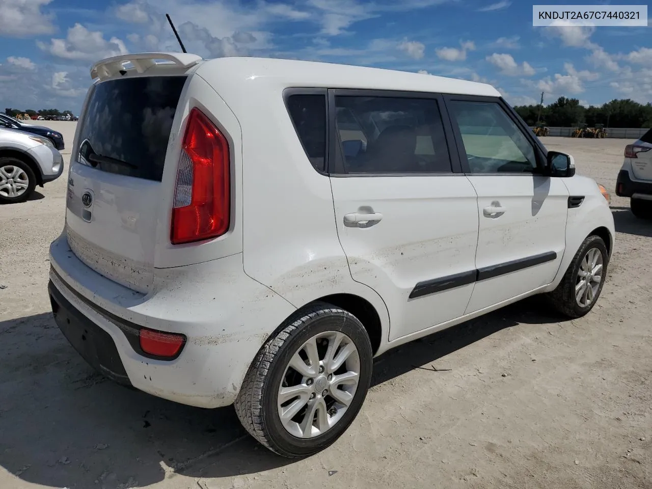 2012 Kia Soul + VIN: KNDJT2A67C7440321 Lot: 73864534