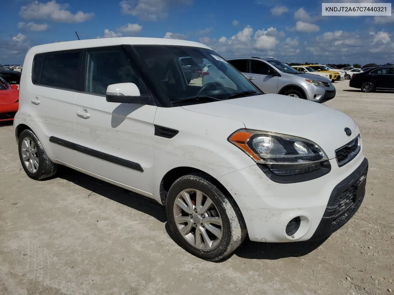 2012 Kia Soul + VIN: KNDJT2A67C7440321 Lot: 73864534