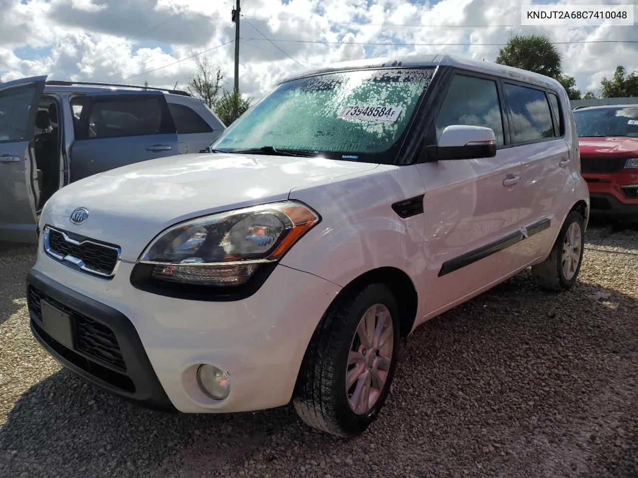 2012 Kia Soul + VIN: KNDJT2A68C7410048 Lot: 73948584