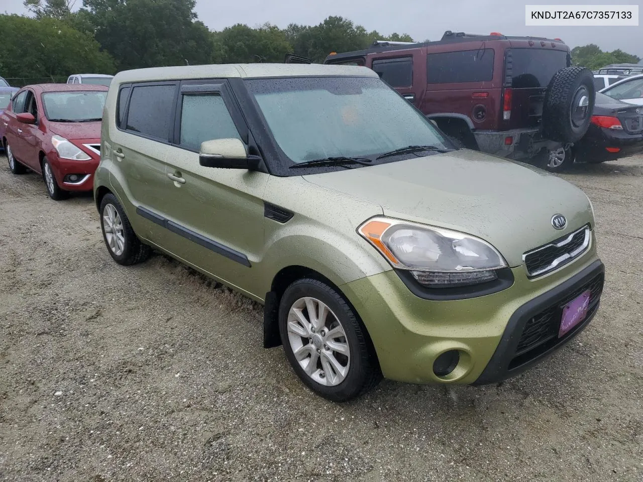 2012 Kia Soul + VIN: KNDJT2A67C7357133 Lot: 73949044