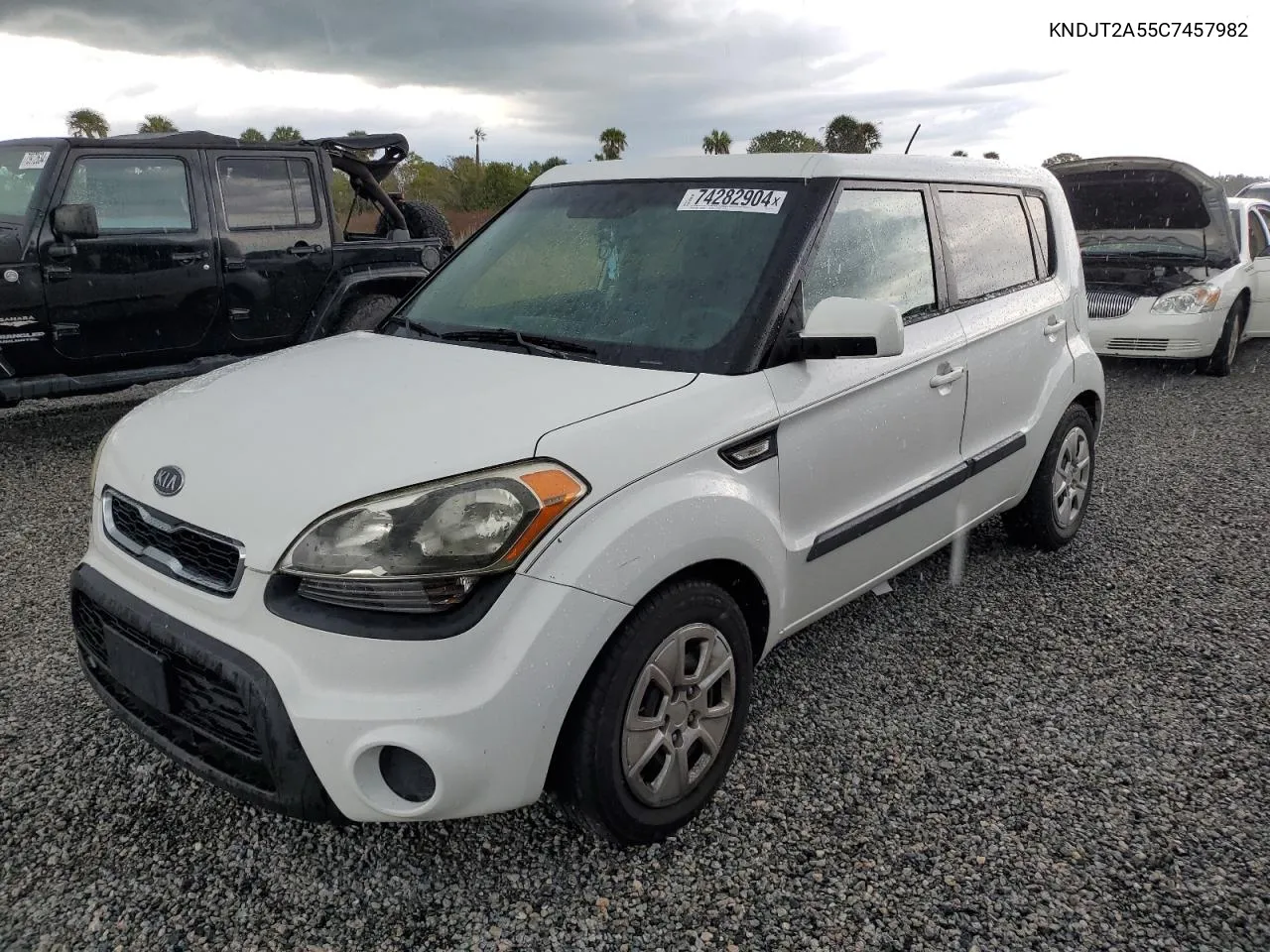 2012 Kia Soul VIN: KNDJT2A55C7457982 Lot: 74282904