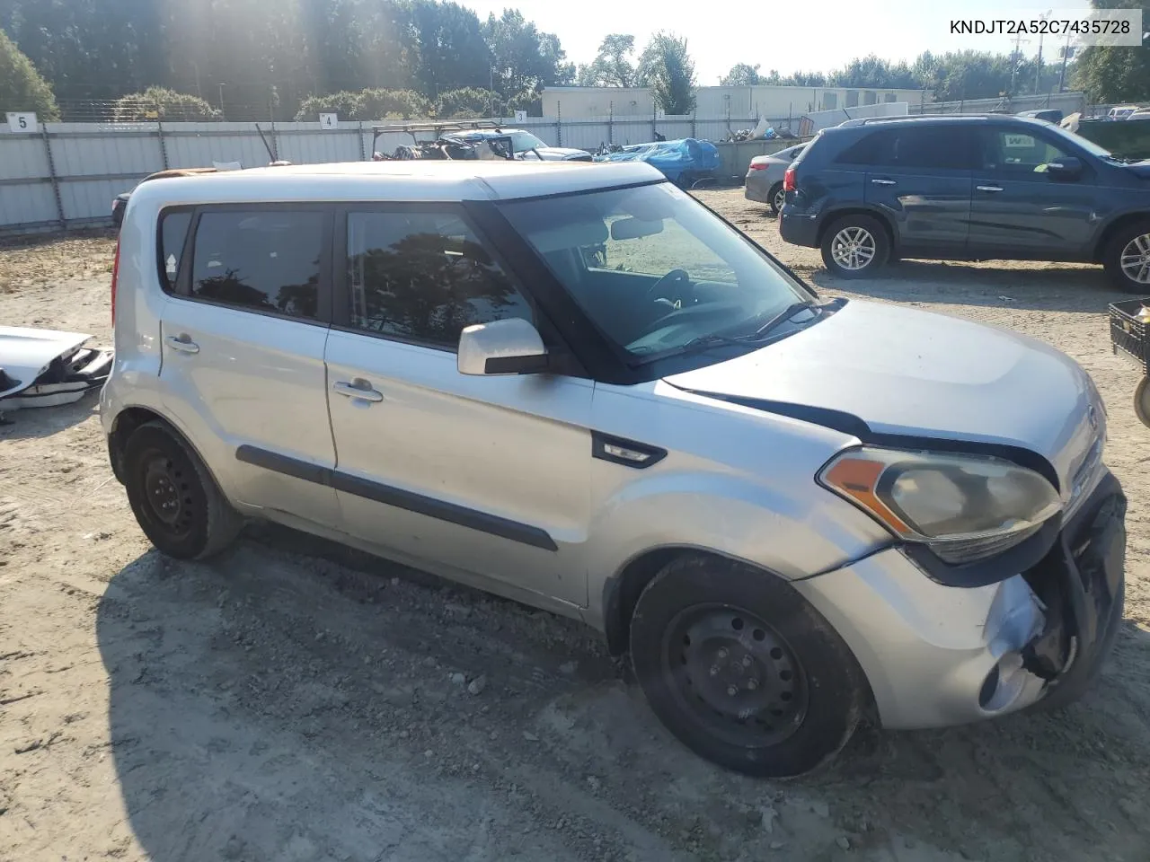 2012 Kia Soul VIN: KNDJT2A52C7435728 Lot: 74415074