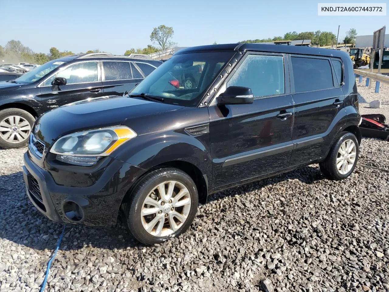 2012 Kia Soul + VIN: KNDJT2A60C7443772 Lot: 74478064