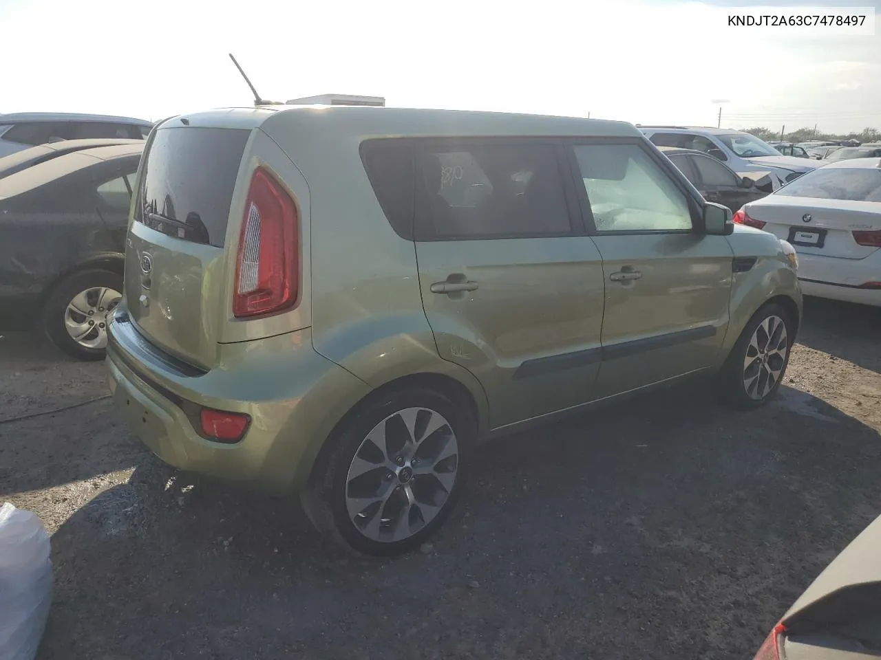 2012 Kia Soul + VIN: KNDJT2A63C7478497 Lot: 74937254