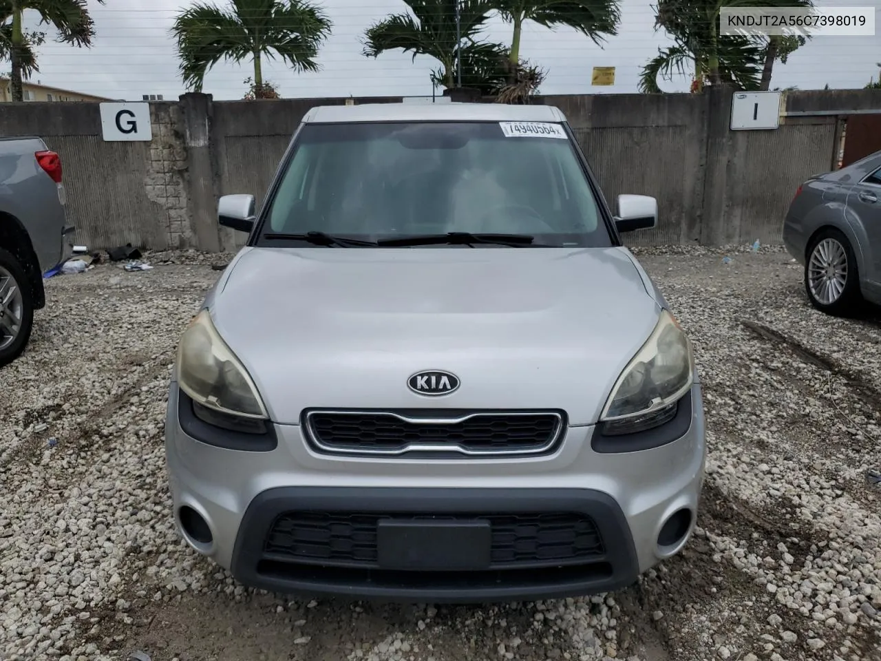 2012 Kia Soul VIN: KNDJT2A56C7398019 Lot: 74940564