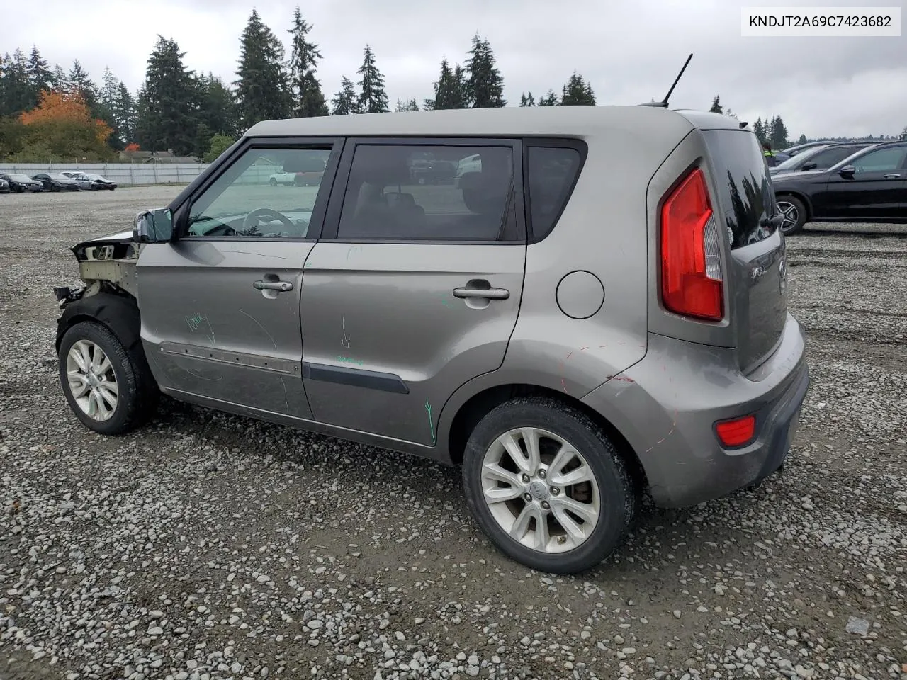 2012 Kia Soul + VIN: KNDJT2A69C7423682 Lot: 76135894