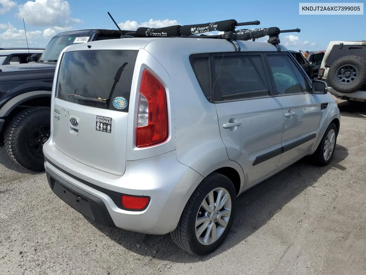 2012 Kia Soul + VIN: KNDJT2A6XC7399005 Lot: 76156214